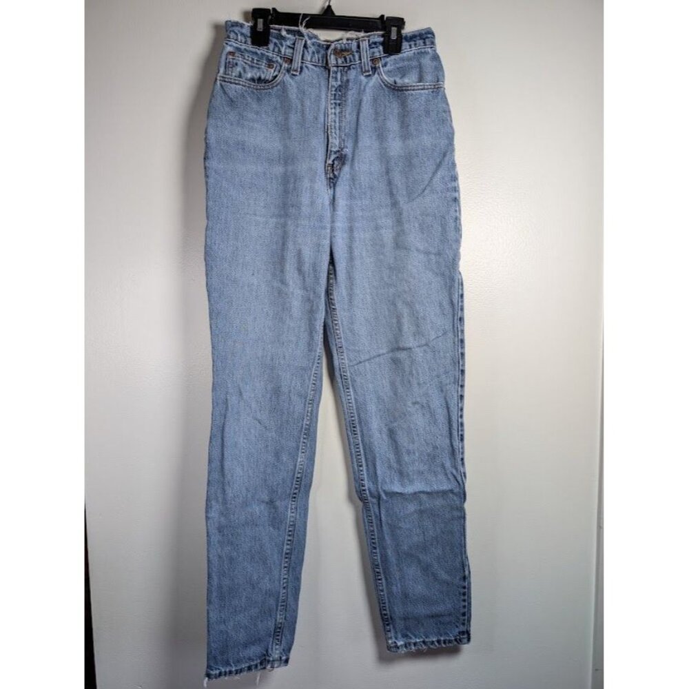 Vintage 90s Levi's 521 Jeans Size 10 Long Taper Fit Tapered Leg Denim 28x31 USA